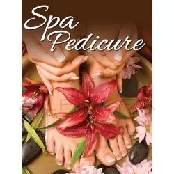 Holographic Window Decal-Spa Pedicure-H-3