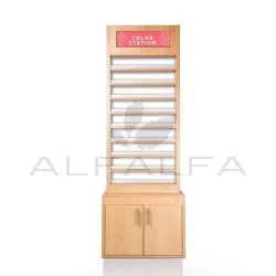 Wooden Polish Stand Rack