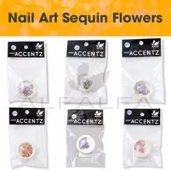 Nail Art Sequin Flowers