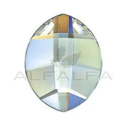 Swarovski - 2204 Pure Leaf Flat Back - Crystal AB 4.8mm (12ct)