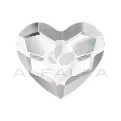 Swarovski - 2808 Heart Flat Back - Crystal 6mm (12ct)