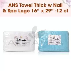 ANS Towel Thick w Nail & Spa Logo 16” x 29” -12 ct