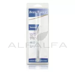 Body Toolz Fine Pointed Curved Tip Tweezers 4.5
