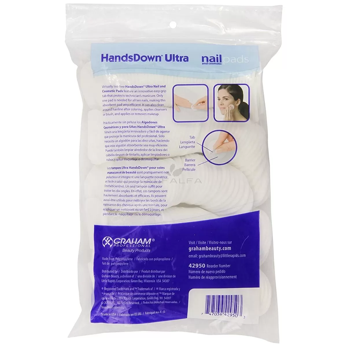 Graham HandsDown Ultra - Nail Pads 240 ct