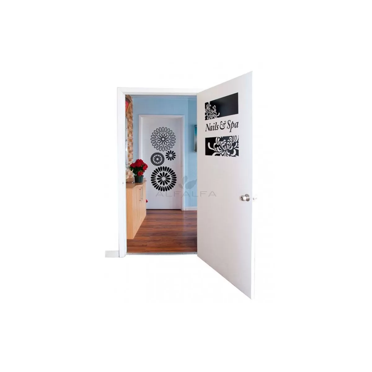 Vinyl Salon Decals-Inside