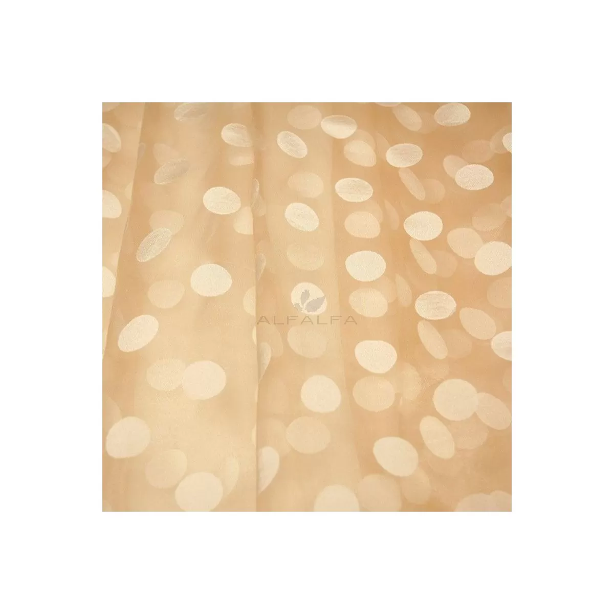 3' Pinch Pleated Polka Dot Drapery
