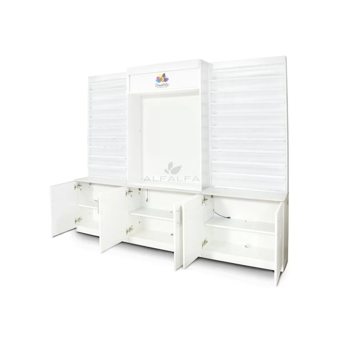 DreaMau Machine Cabinet - Set of 3 Display - White