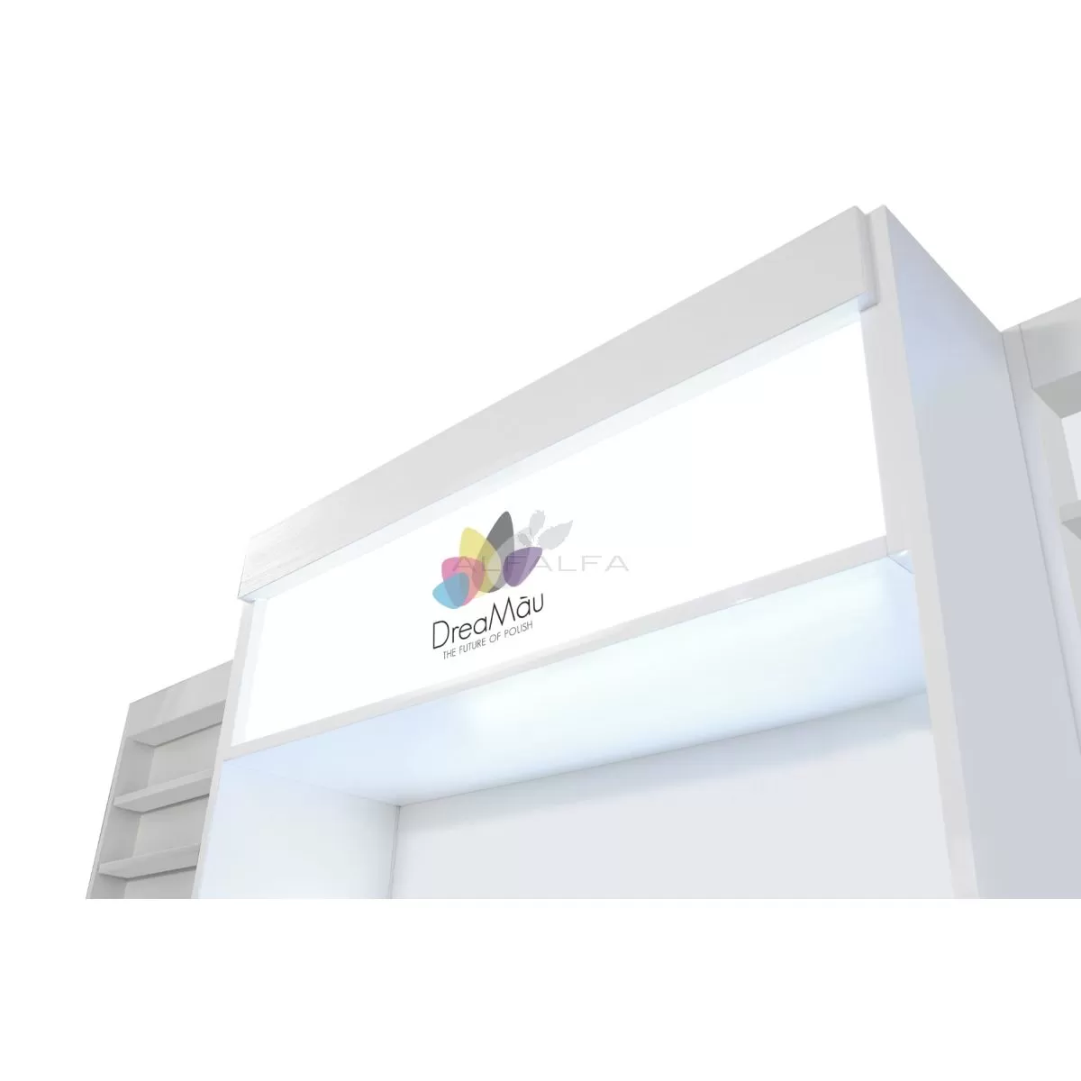 DreaMau Machine Cabinet - Set of 3 Display - White