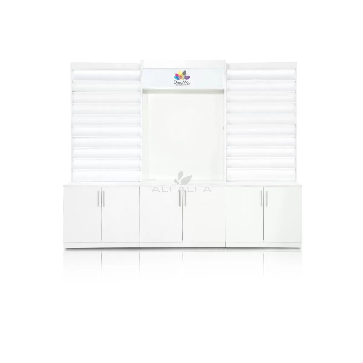 DreaMau Machine Cabinet - Set of 3 Display - White