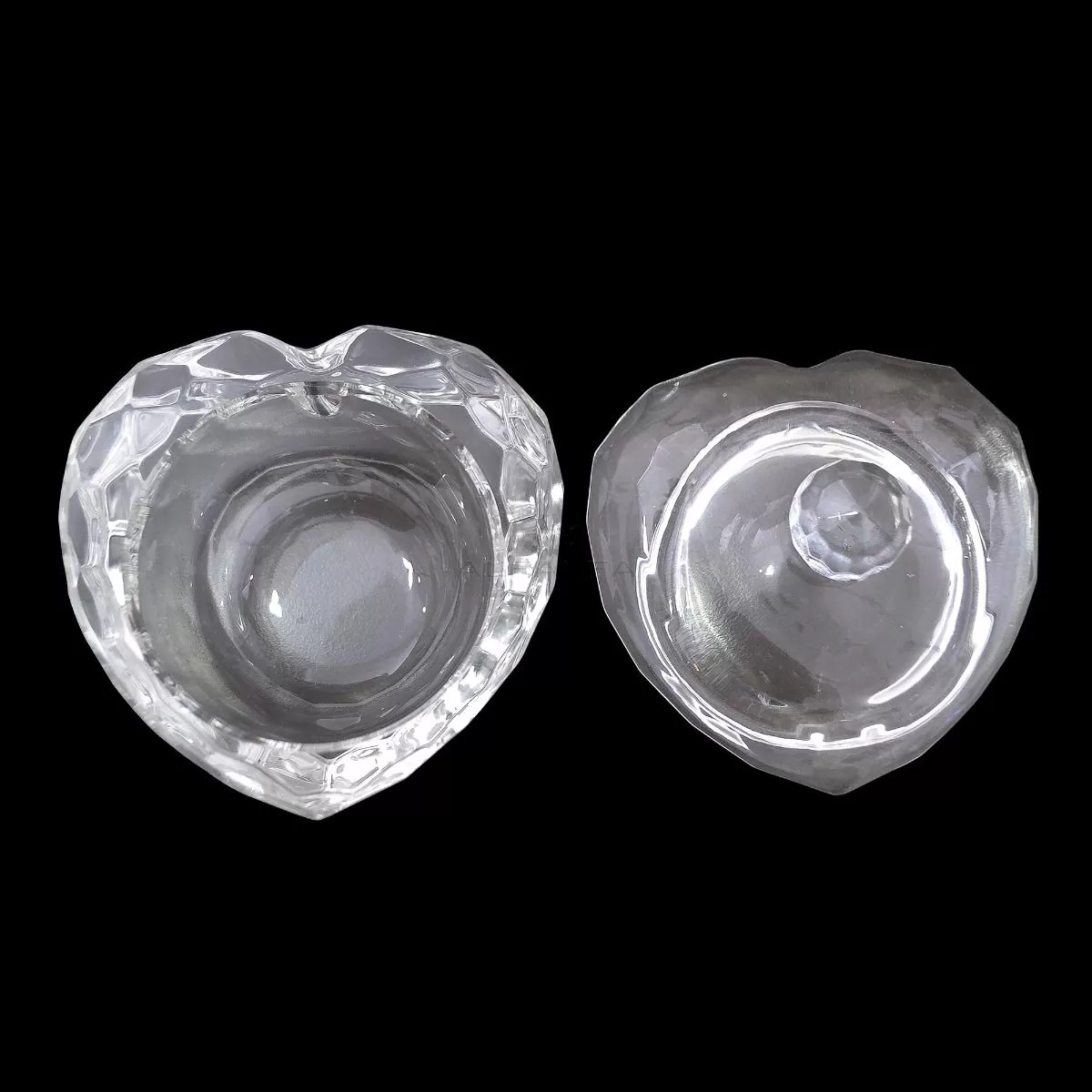 Crystal Jar - Heart Shape (Size 3 x 3)