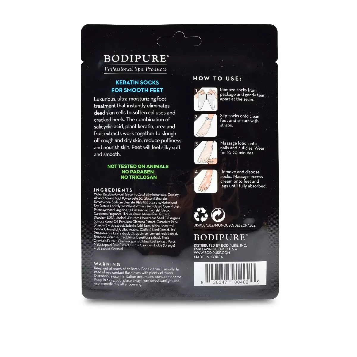 Bodipure Keratin Socks Premium