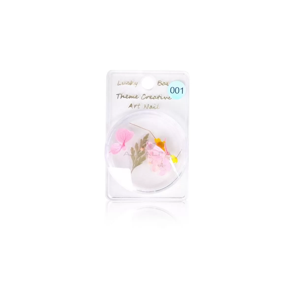 Nail Art Dry Flower Decoration - # 1 - 5  Set of 5