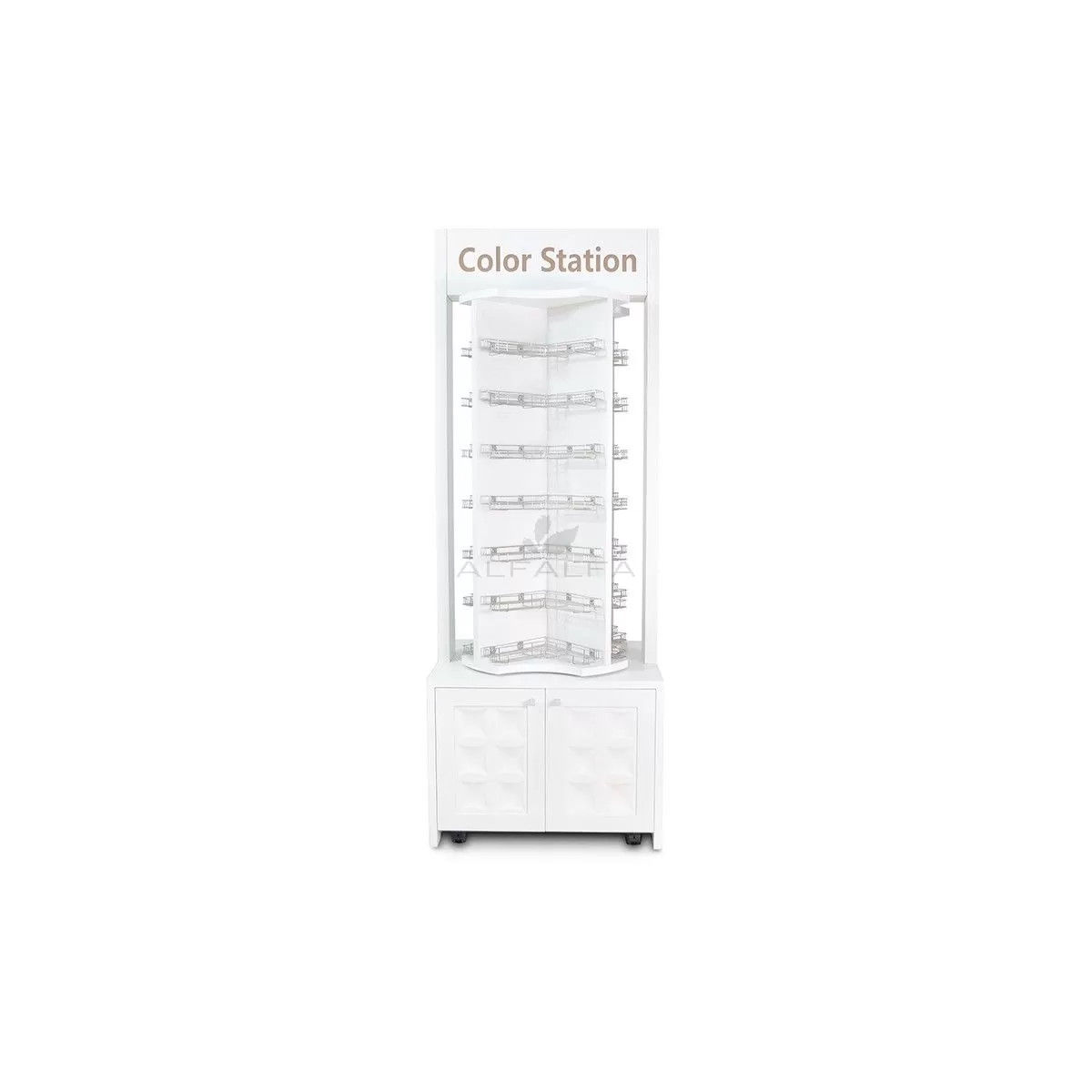 Regis Wooden Rotary Polish & Gel Stand Rack