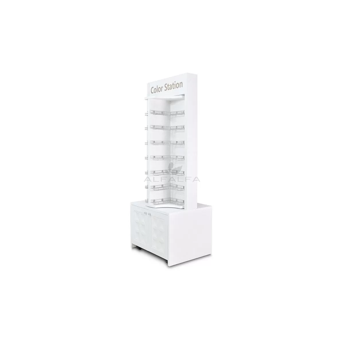 Regis Wooden Rotary Polish & Gel Stand Rack