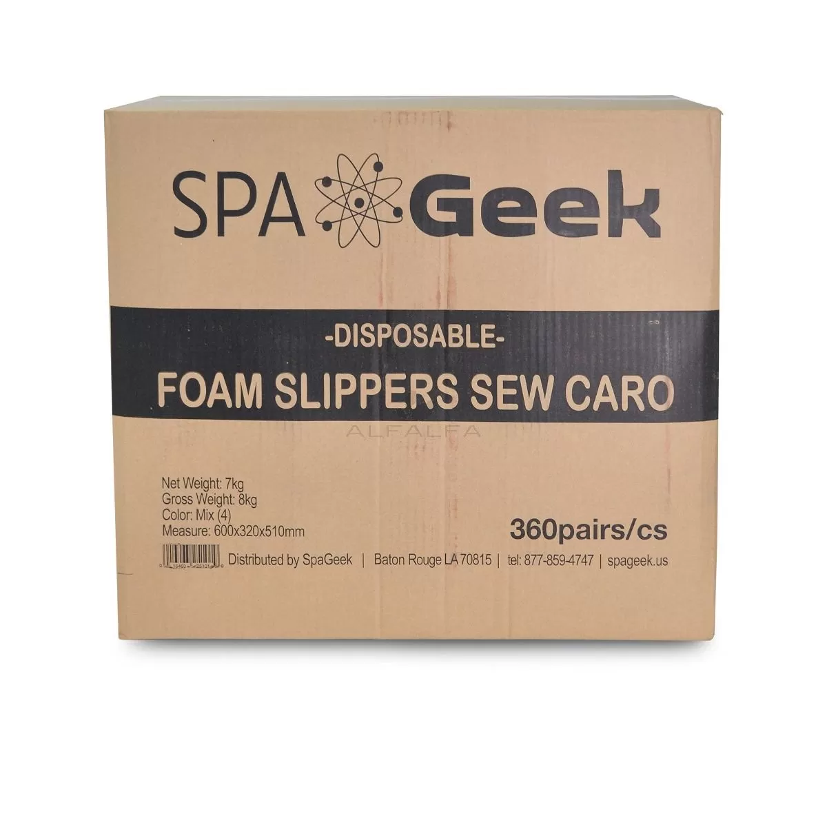 SpaGeek Non-Skid Foam Slippers - 360/bx