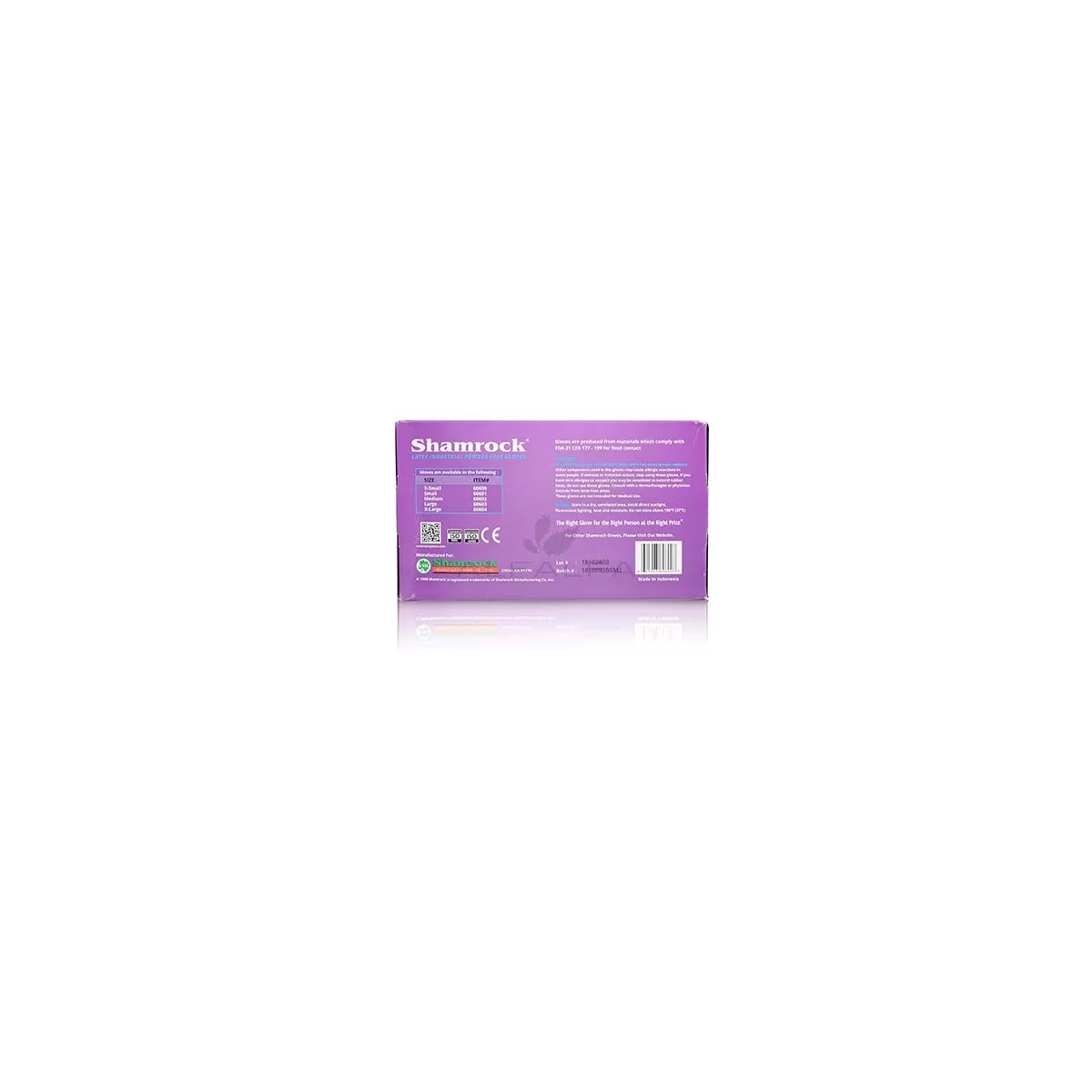 Shamrock - Powder Free Latex Gloves - Medium 100 ct