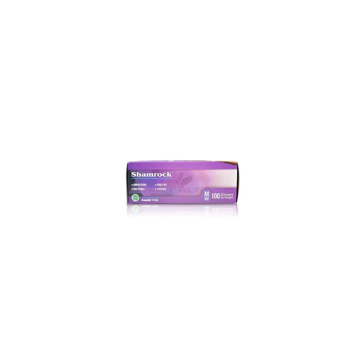 Shamrock - Powder Free Latex Gloves - Medium 100 ct