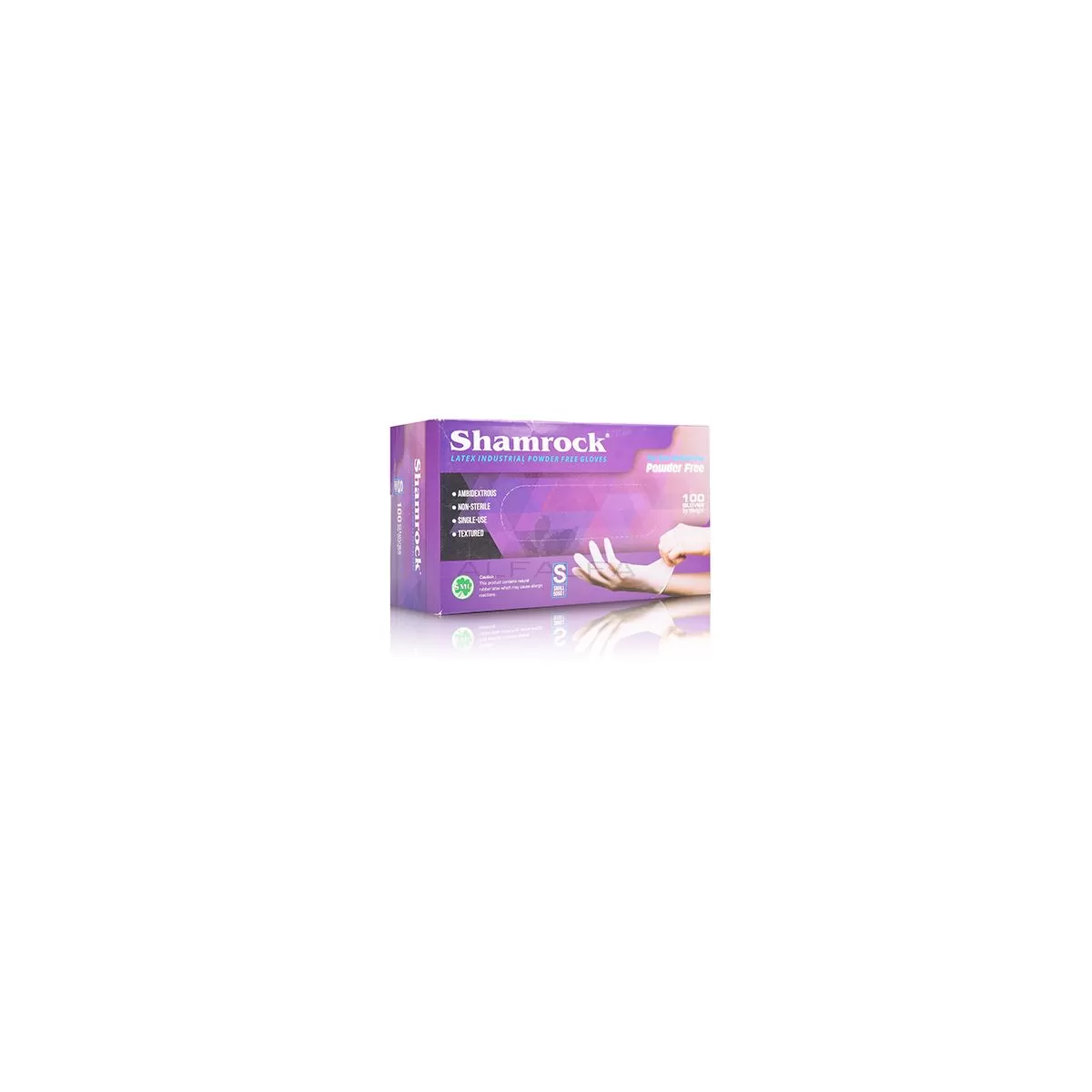 Shamrock - Powder Free Latex Gloves - Small 100 ct
