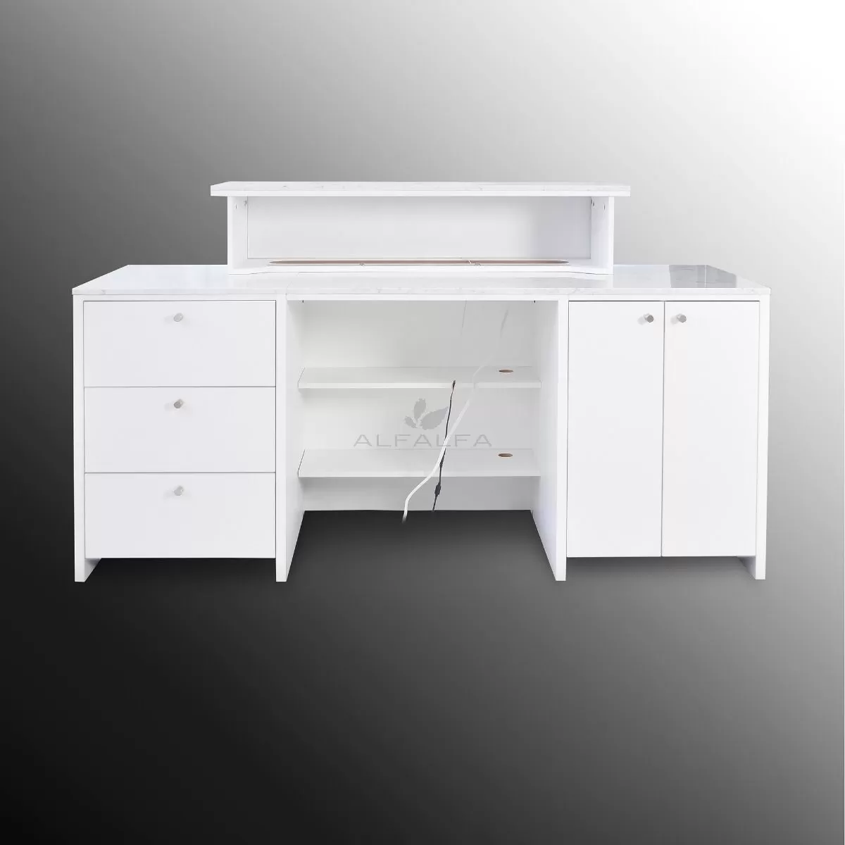 Regis Reception Counter with Marble Tops