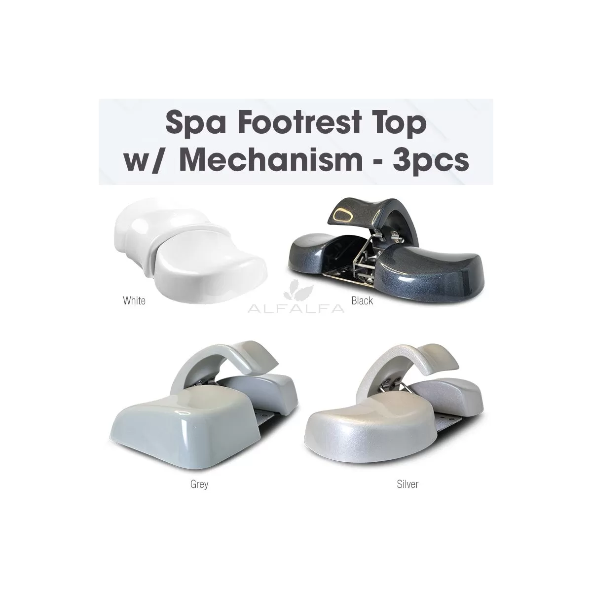 Spa Footrest Top w/ Mechanism - 3pcs