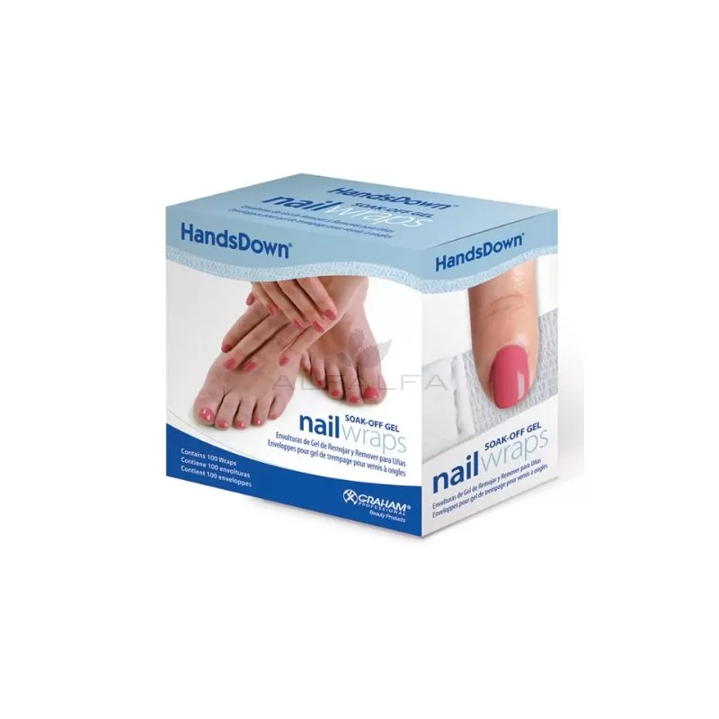 Hands Down Soak Off Gel Nail Wraps 100 ct