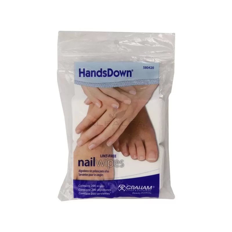 Graham HandsDown - Lint-Free Nail Wipes 200 ct