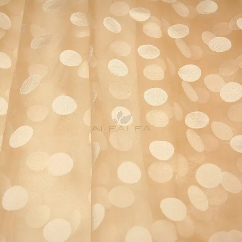 3' Pinch Pleated Polka Dot Drapery