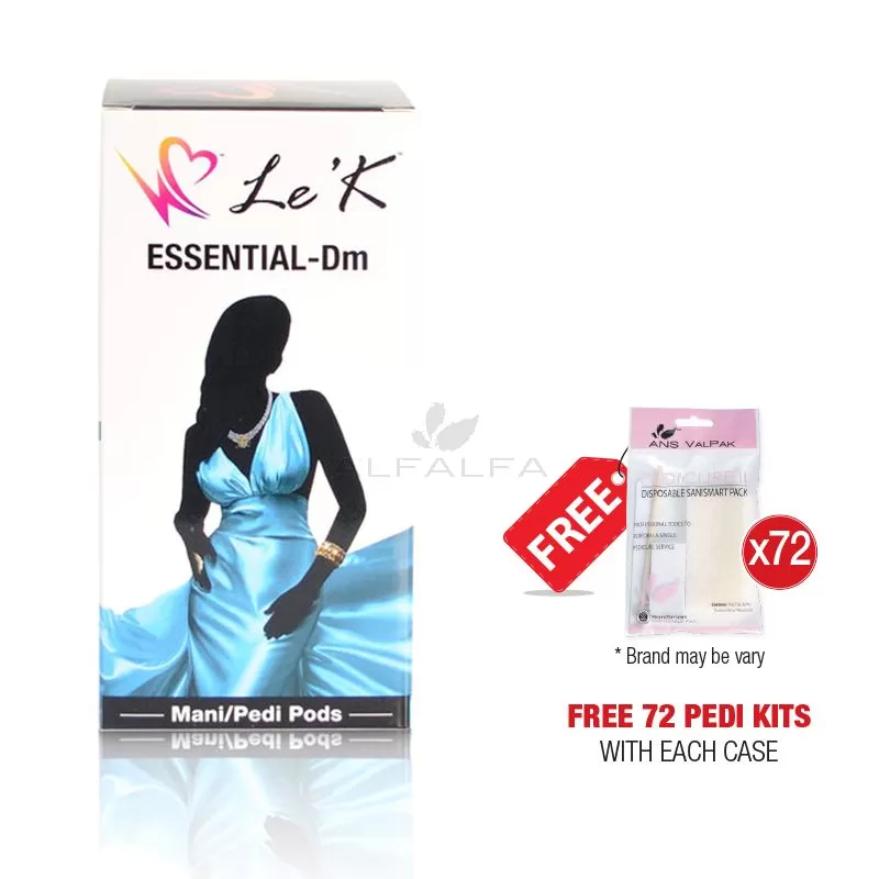 Le'K ManiPedi PODs - Essential-Dm - 4 Steps - Retail Case