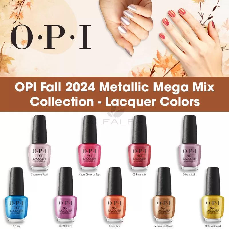 OPI Fall 2024 Metallic Mega Mix Collection - Lacquer Colors