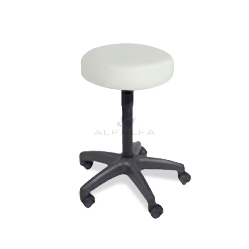 Facial Bed Pedicurist Stool - White