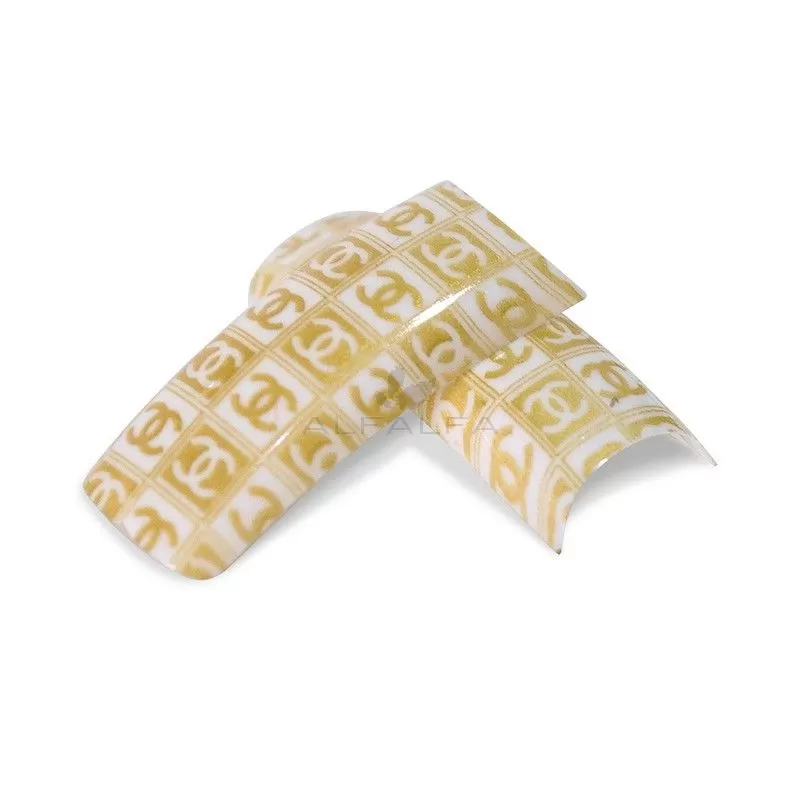 Tip Beyond Design (70pcs/bx) DYD3-85 Designer Gold & White