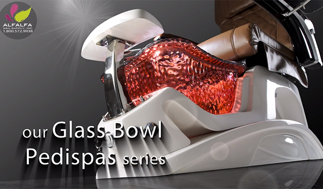 Alfalfa Glass Bowl Pedispas series