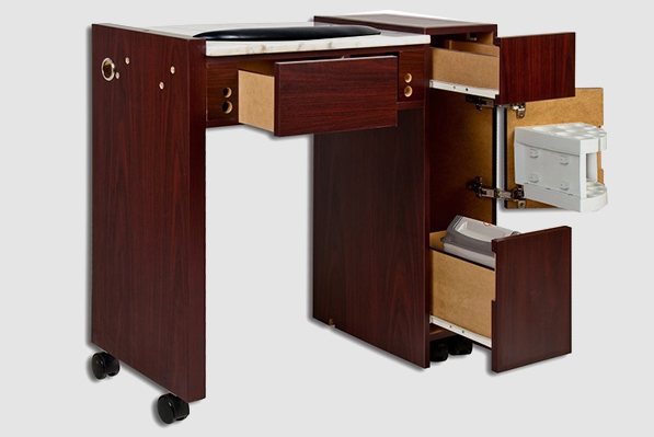 Classic Double Space Saver Manicure Table Classic Double Space Saver Manicure Table
