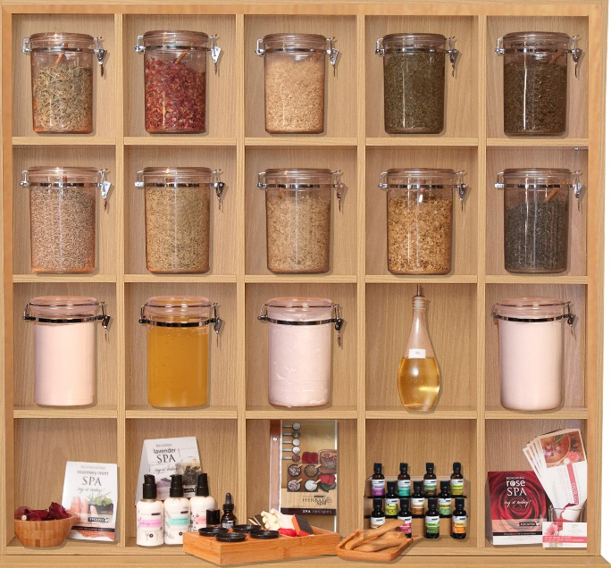 Herbal Spa Display Cabinet